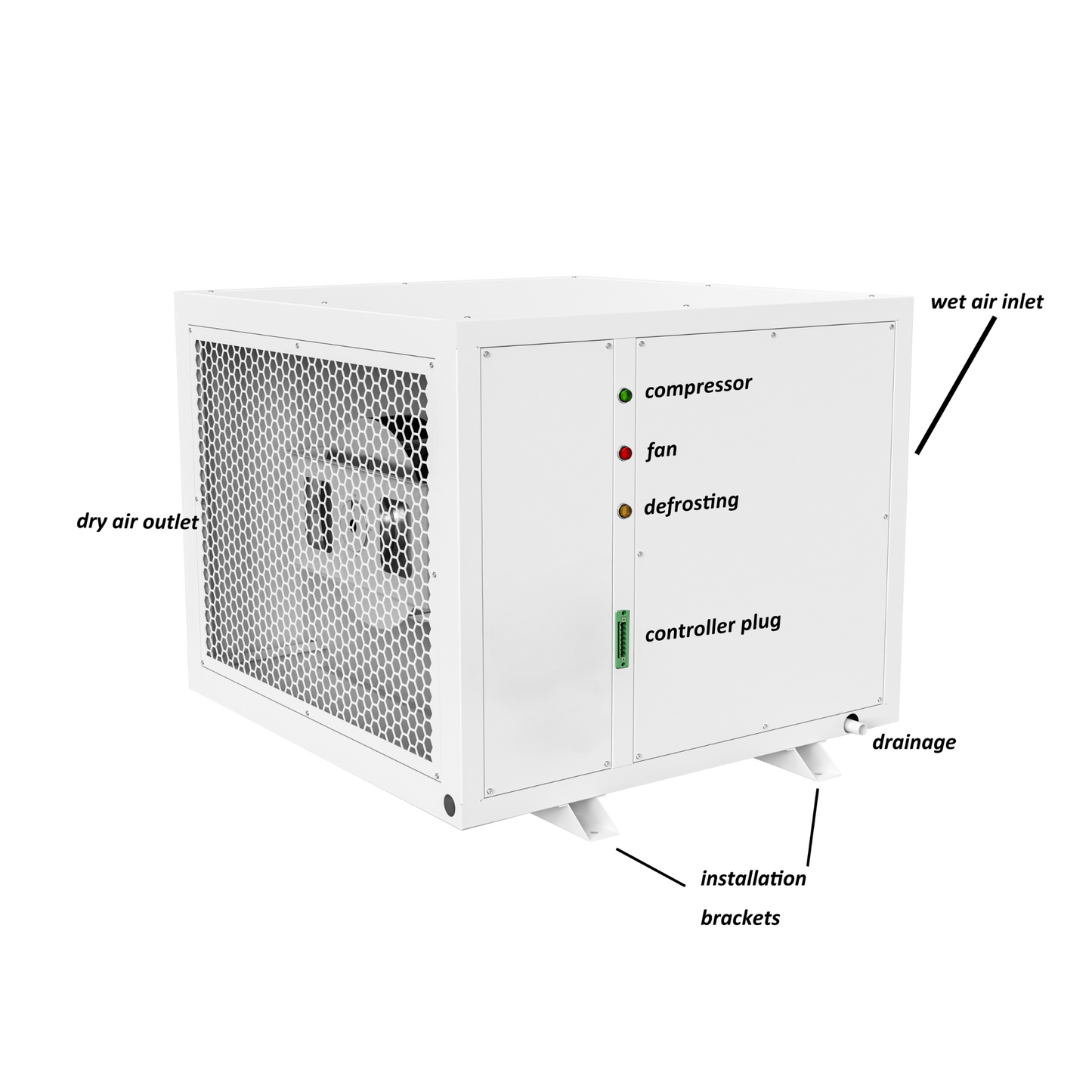 210 Pint Dehumidifier 208-240v